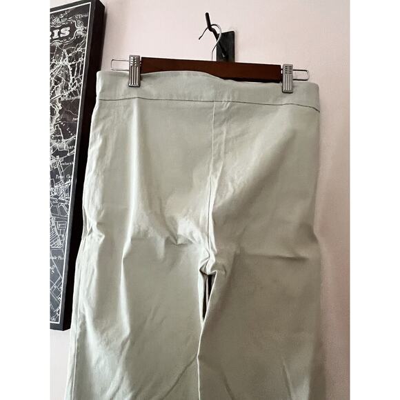 Avenue Montaigne Milan Pull On Pants •10• Beige Khaki Slim Stretch Cropped F954 - Picture 9 of 13